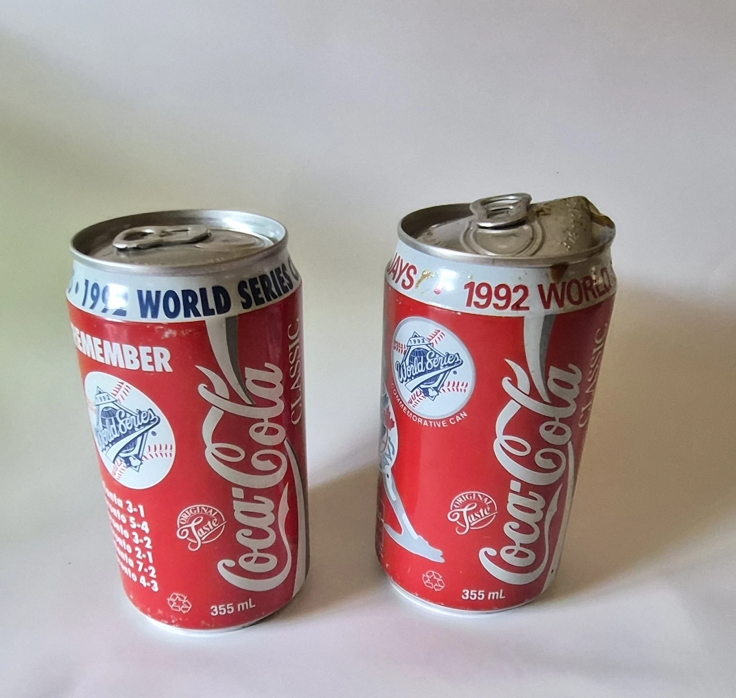 1992 World Series Coke Cans - photo 2