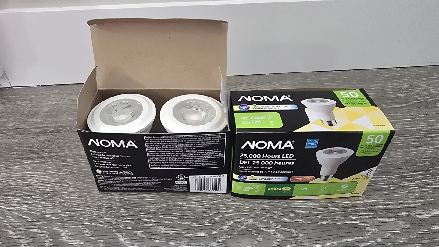 NOMA PAR20 LED Dimmable Bulbs - 2 Pack