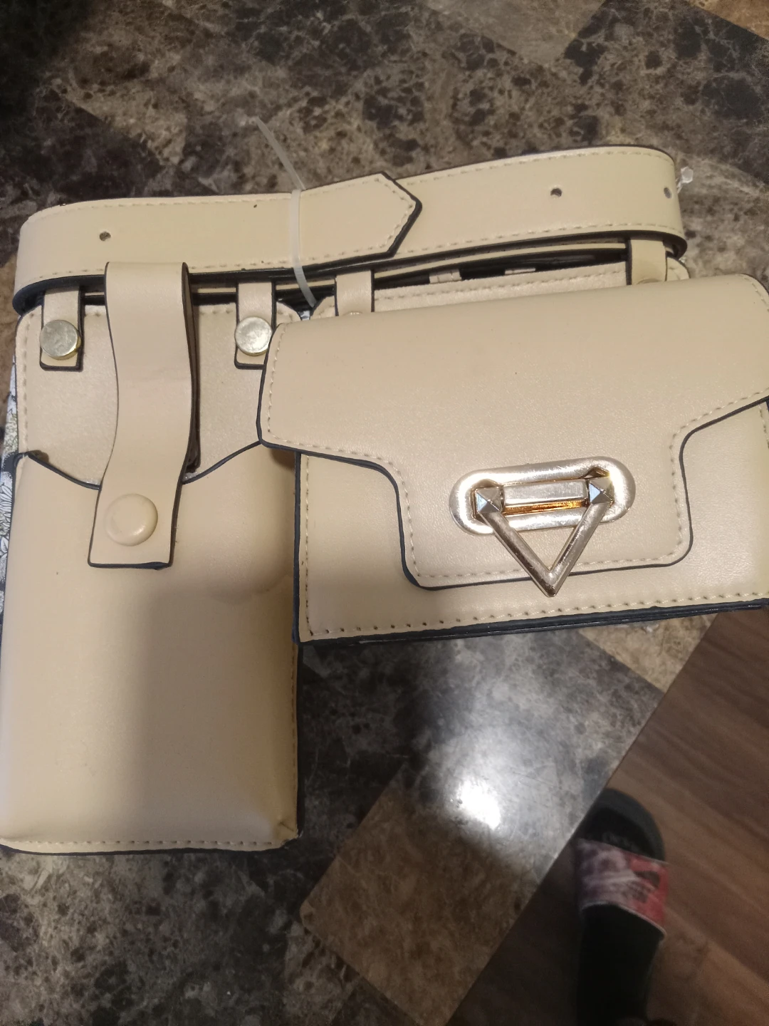 Beige Utility Belt with Two Detachable Pouches - photo 2