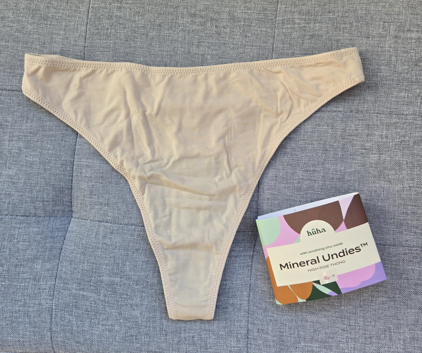Huha High Rise Thong Beige - Size M