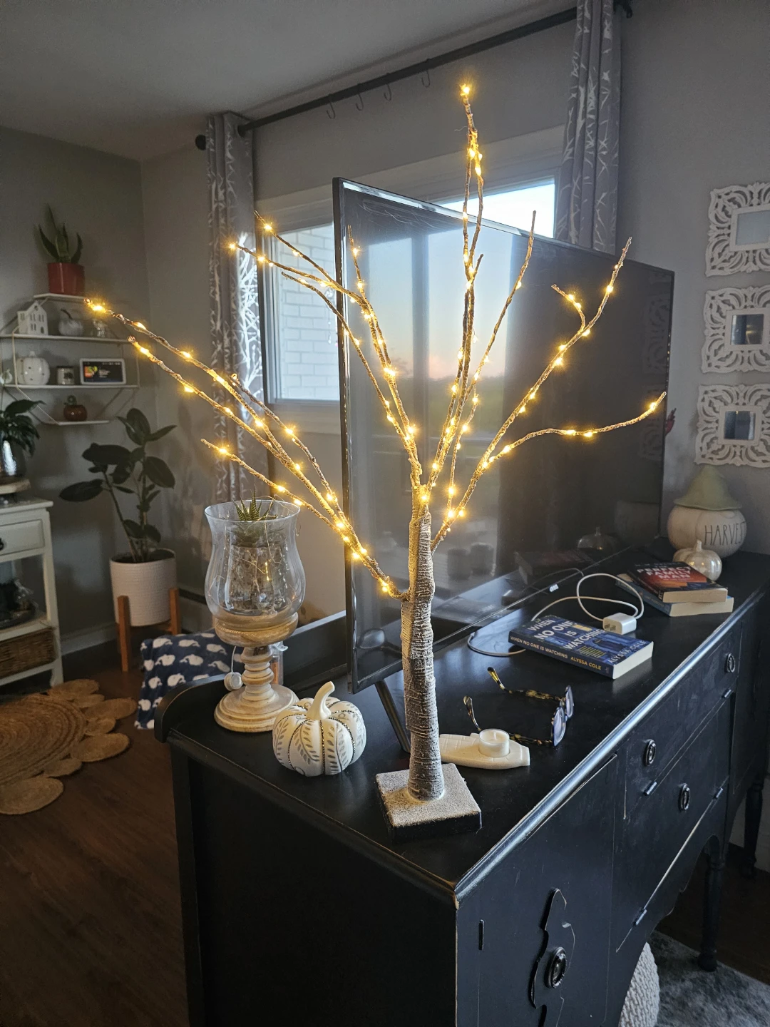 Lighted Birch Tree Tabletop Decor