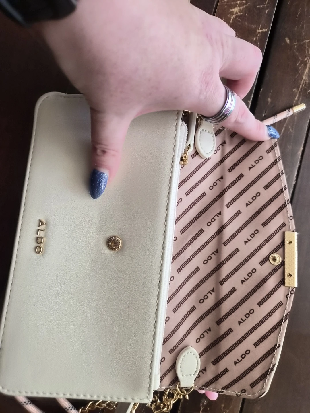 ALDO Cream Crossbody Wallet - photo 3