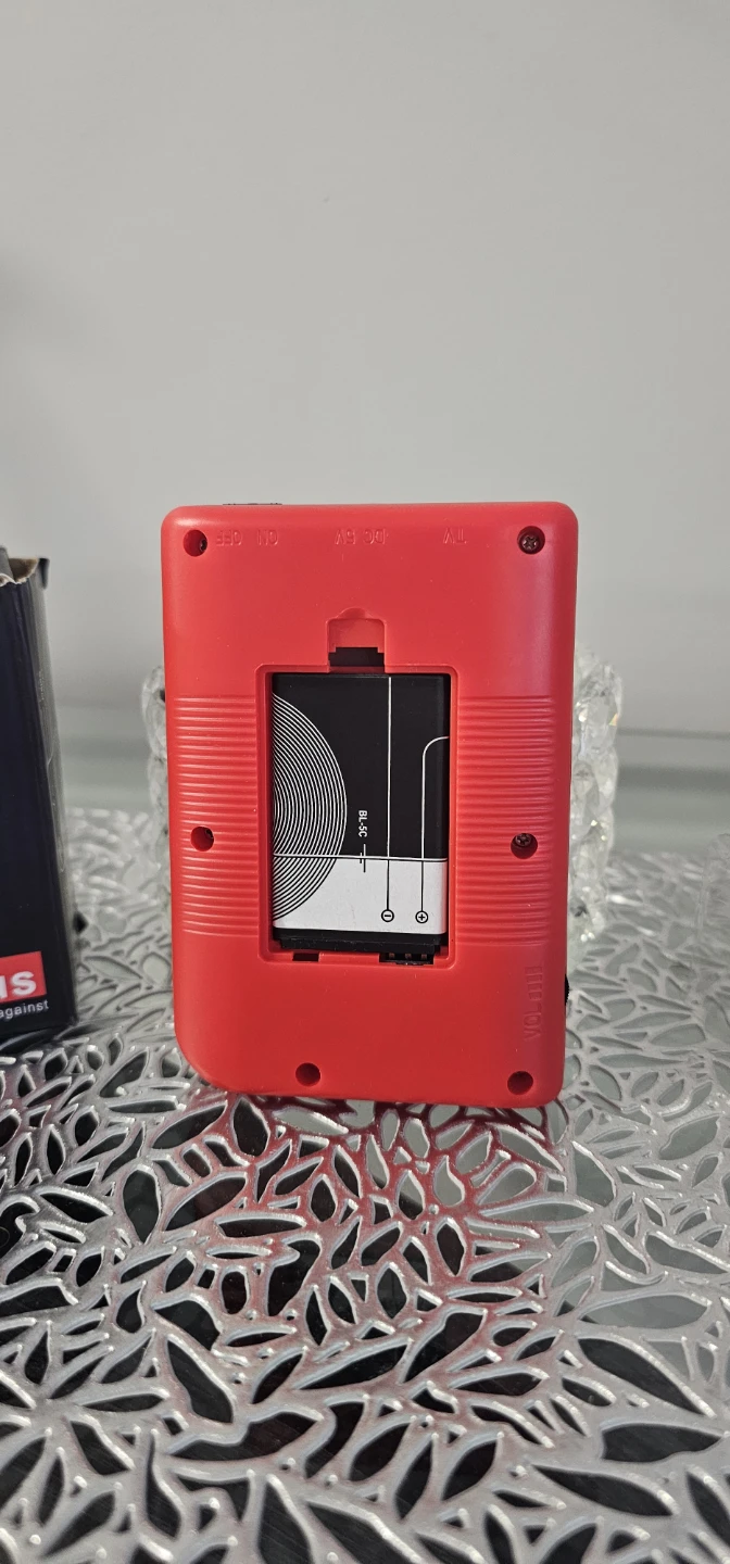 Red Portable Retro Handheld Game Console