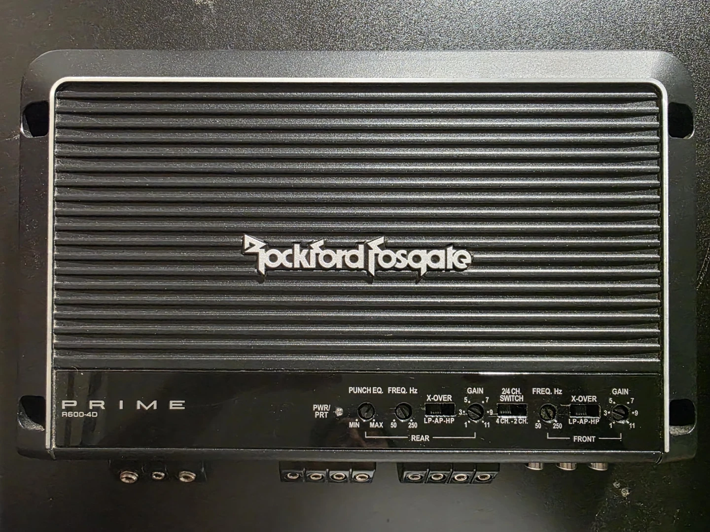600 Watts 4 channel Class D car amplifier,  Rockford Fosgate