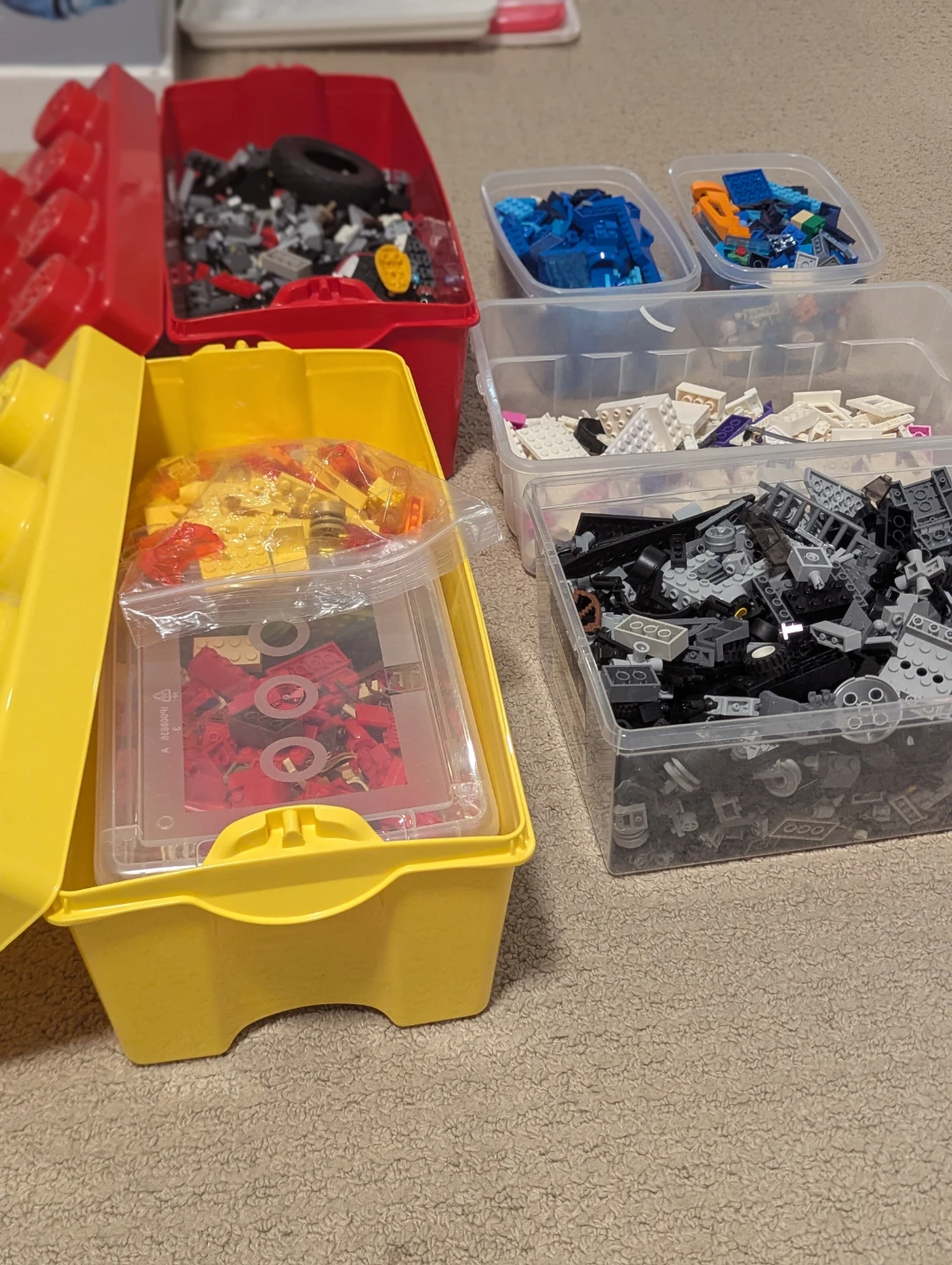 Large Collection of LEGO Bricks with Storage Tubs - photo 2