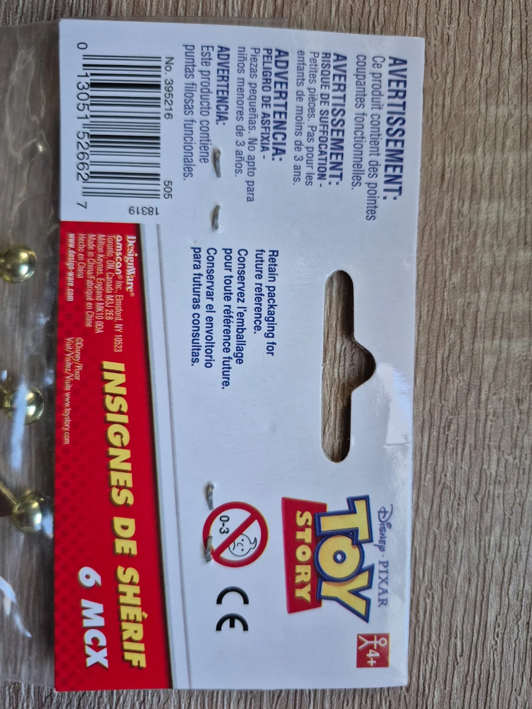 Disney Toy Story Sheriff Badges Party Favors - 6 Pack Brand New - photo 5