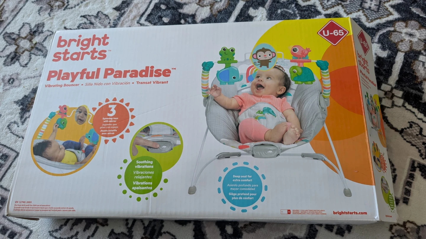 Bright Starts Playful Paradise Vibrating Bouncer