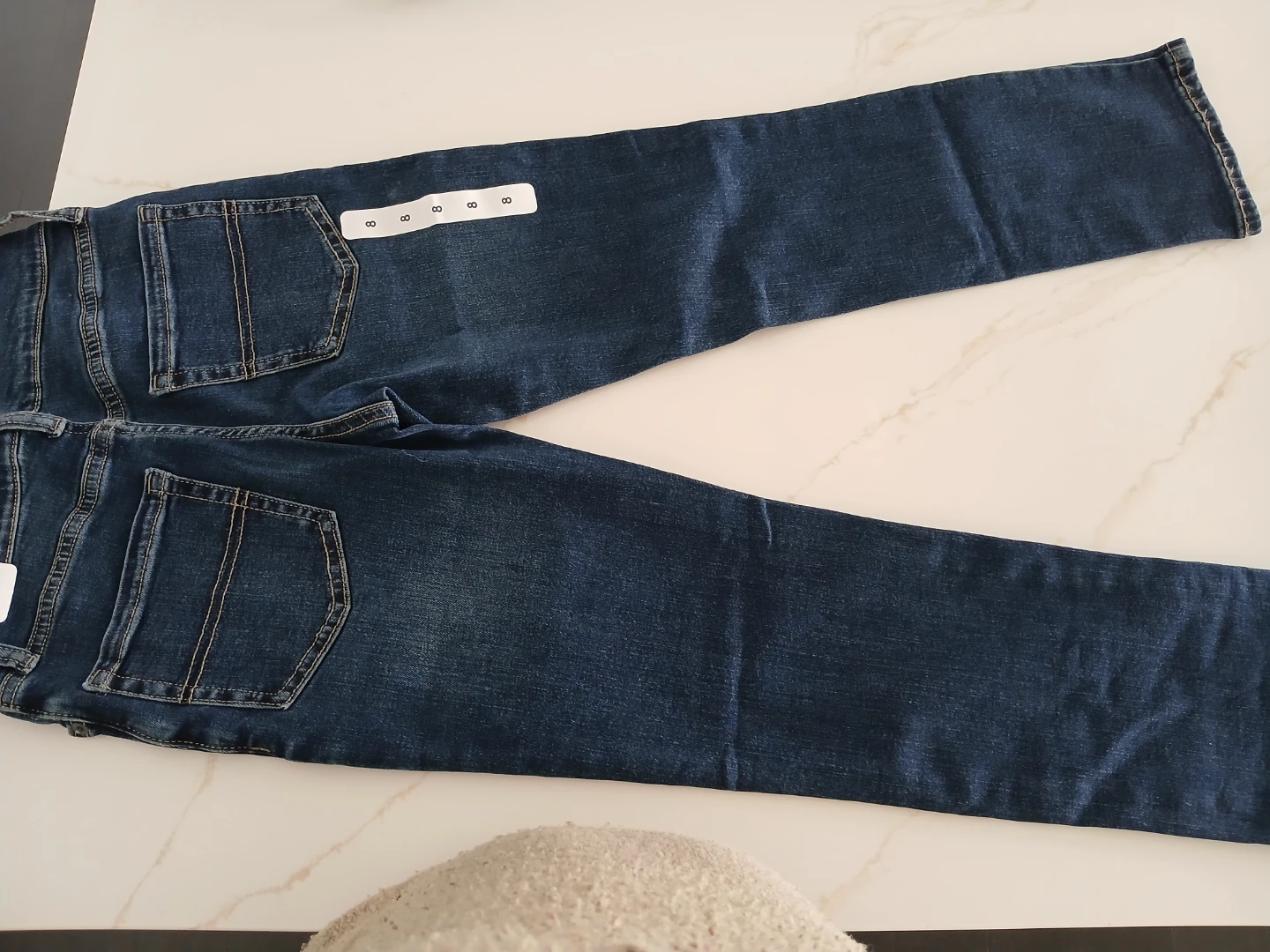 Kids blue denim jeans size 8 - photo 2