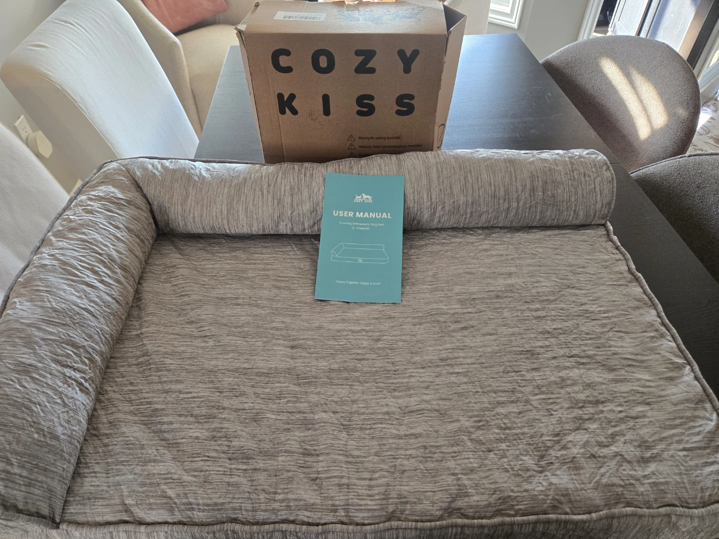Cozy Kiss Orthopedic Cooling Dog Bed