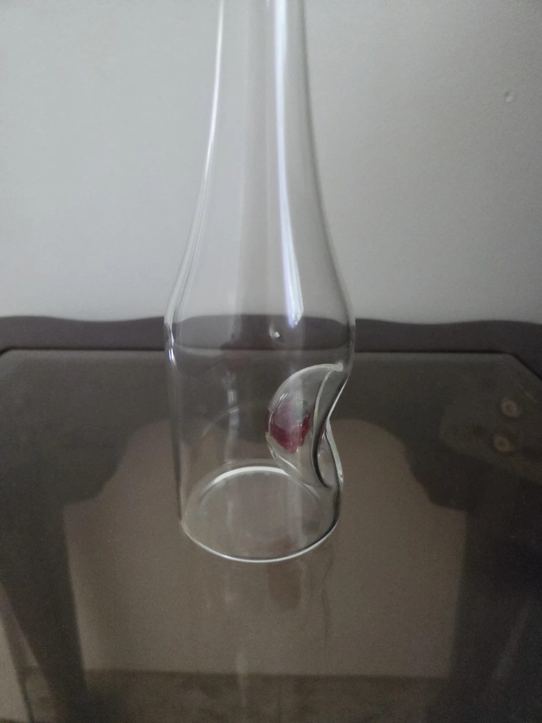 Clear Glass bottle with Raspberry Detail - photo 3