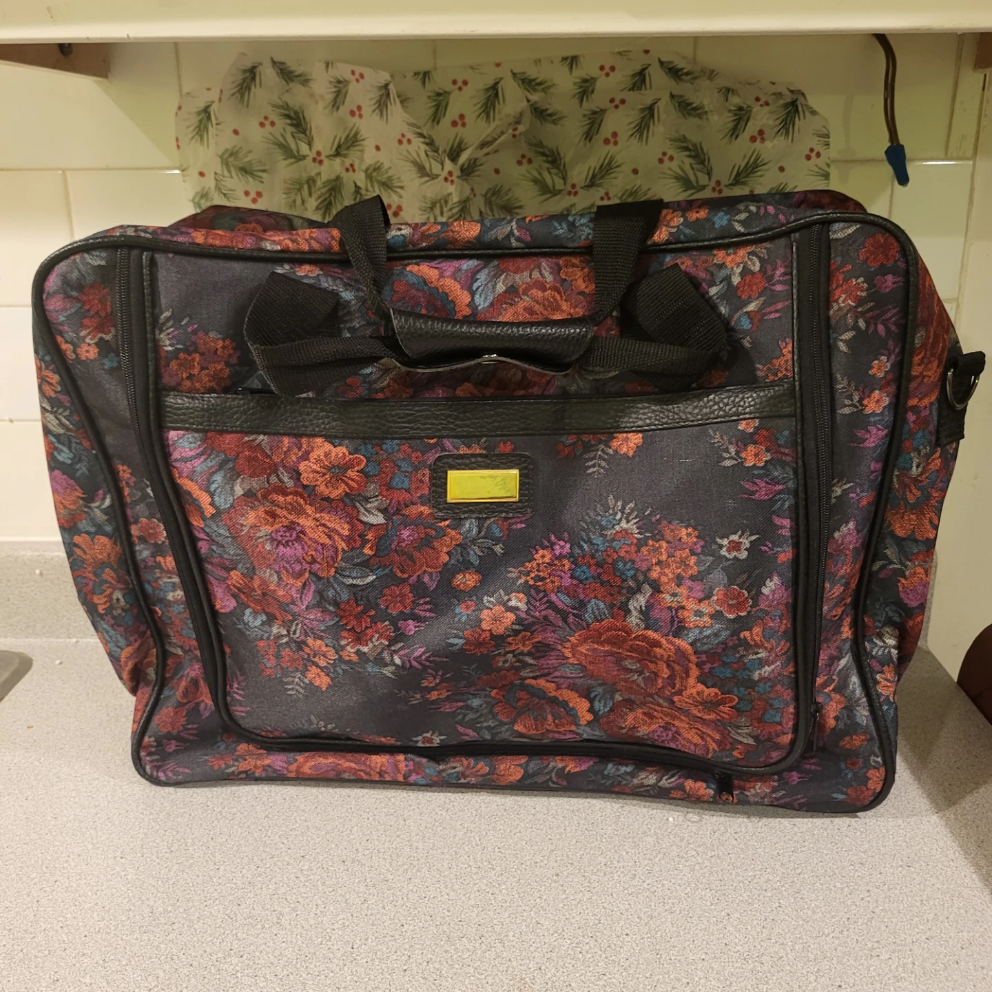 Floral pattern travel duffel bag - photo 2