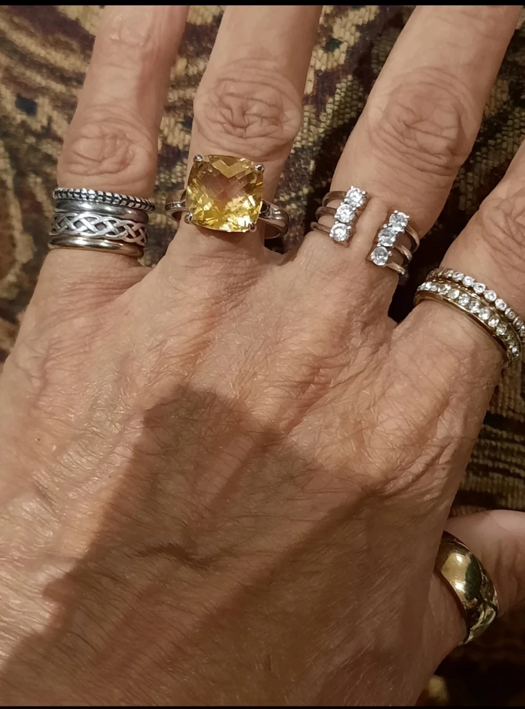 Assorted Jewelry Set with Citrine and Initial Necklace - photo 3