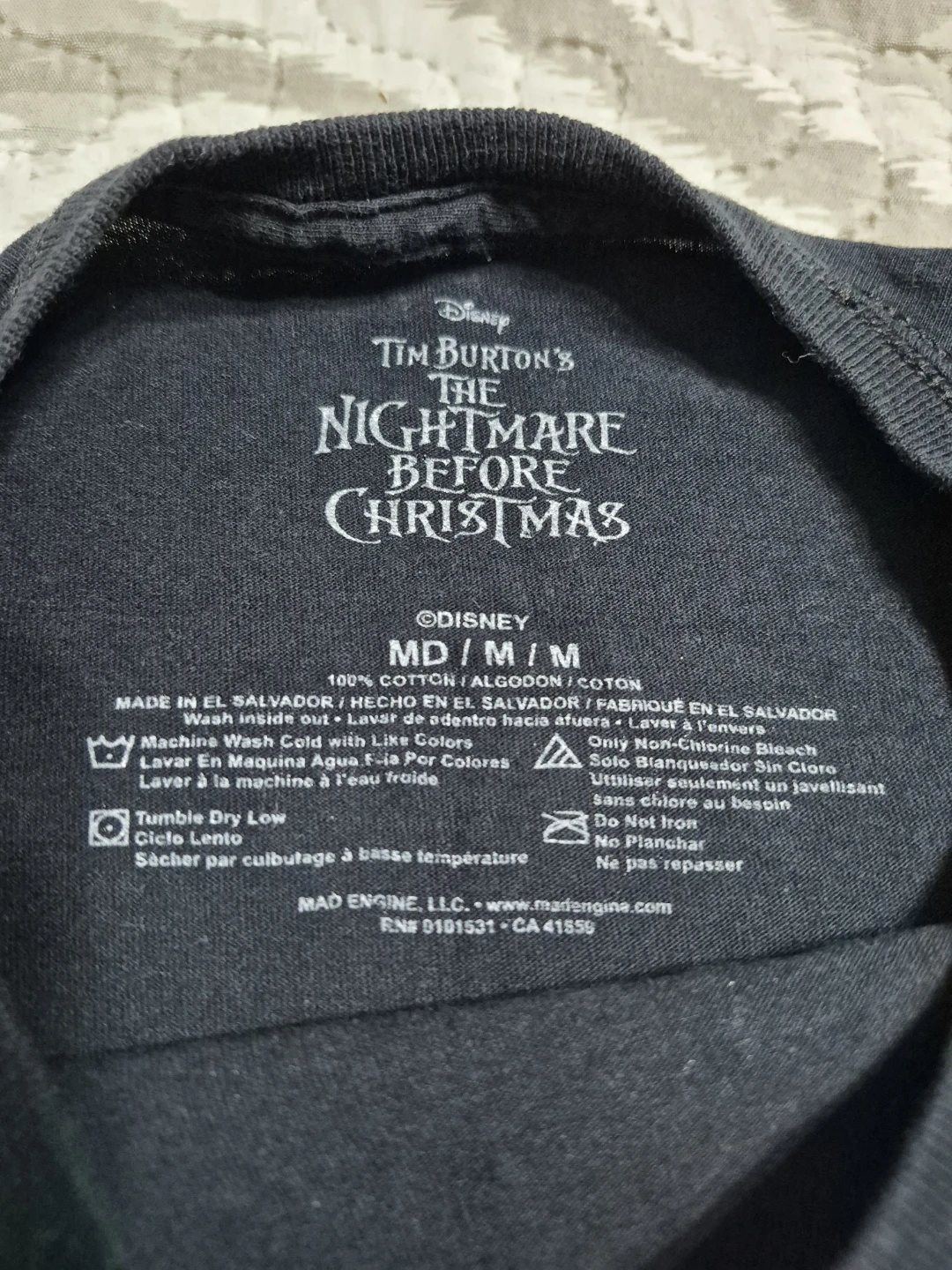 Youth Teen Size Med ( Men's Adult Size Small ) Tim Burton's... - photo 5