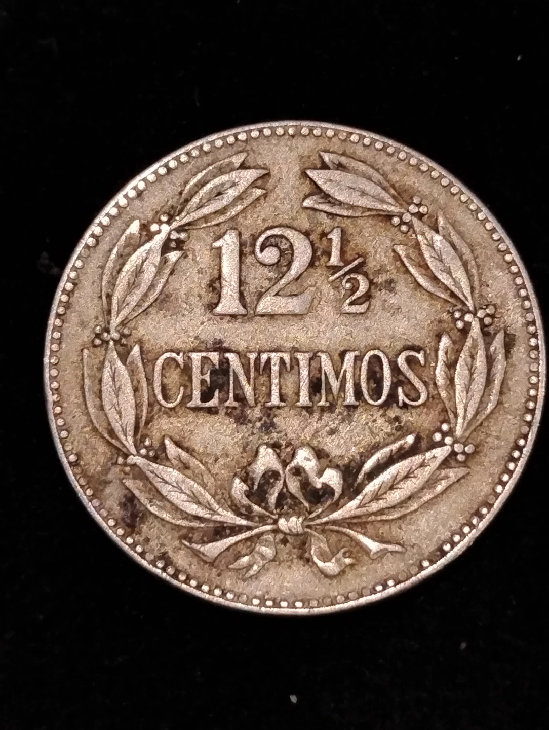 1945 Venezuela 12 1/2 Centimos Coin - photo 2