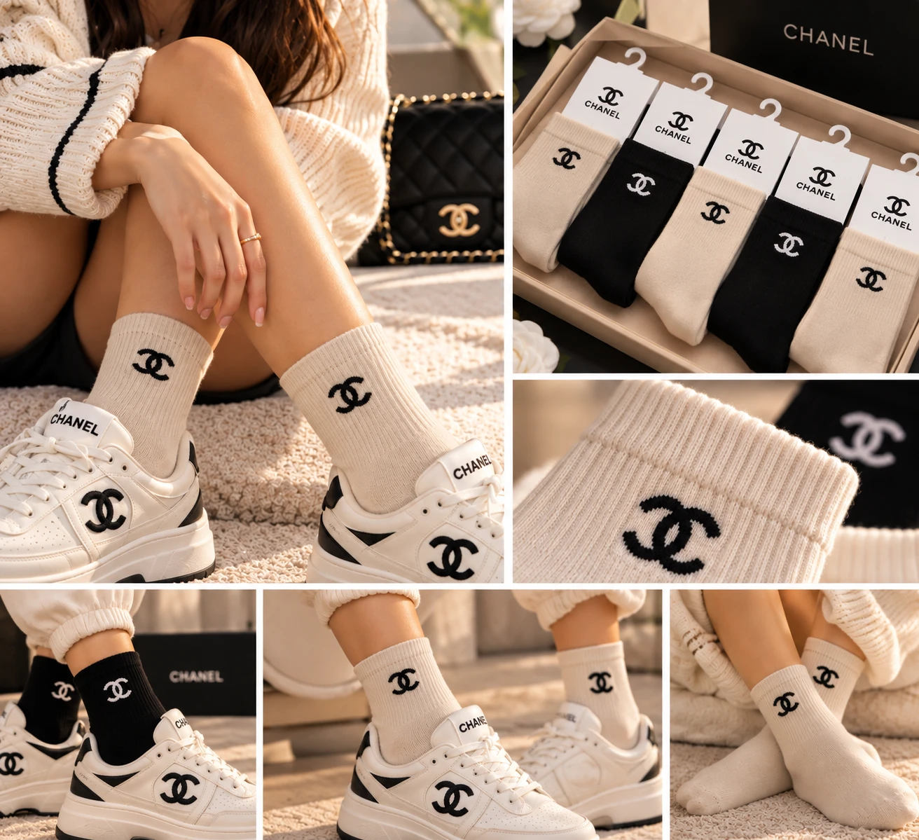 Chanel Sock Set
