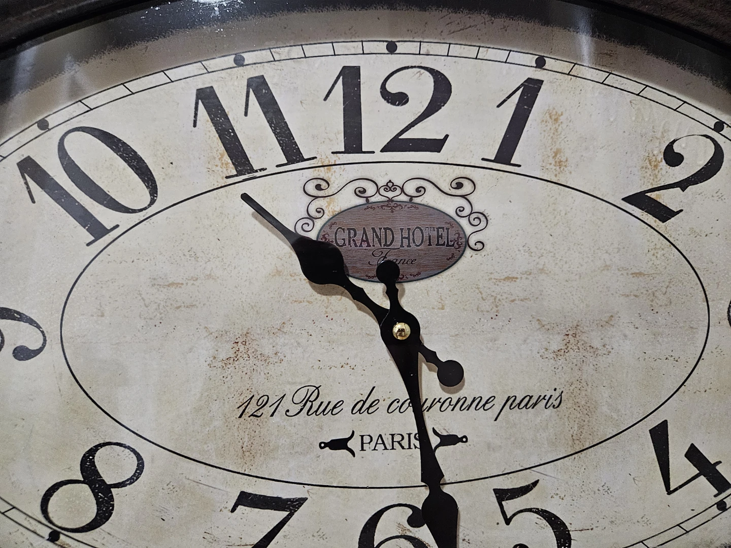Vintage Style Grand Hotel Wall Clock - photo 2