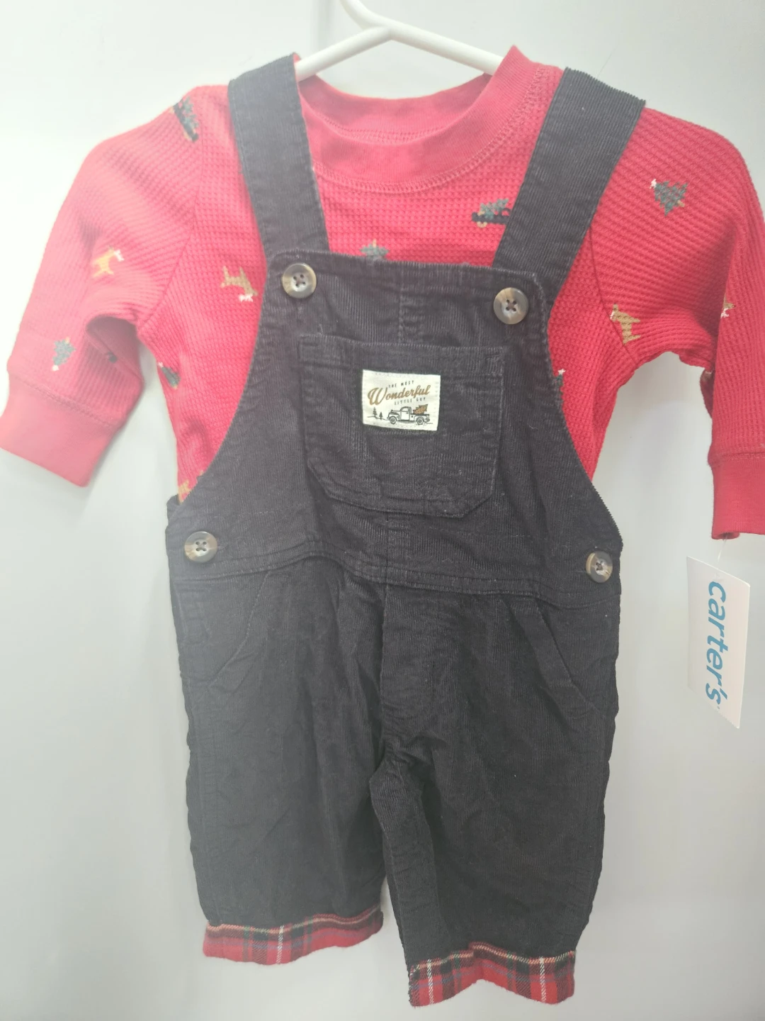 Carter's Baby Boy Overall and Thermal Top Set