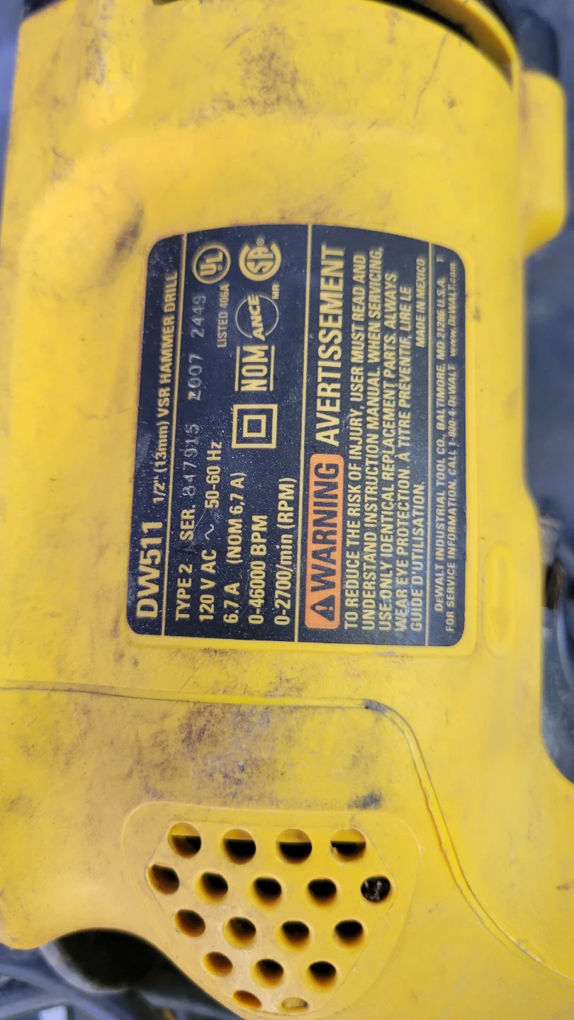 DeWalt DW511 1/2-inch Hammer Drill - photo 2