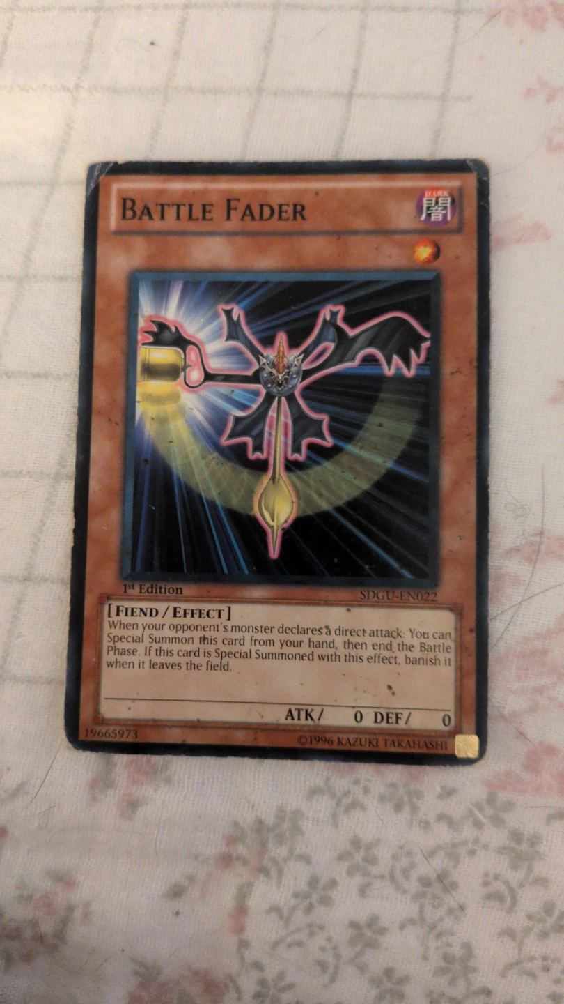 Yu-Gi-Oh! Battle Fader Card