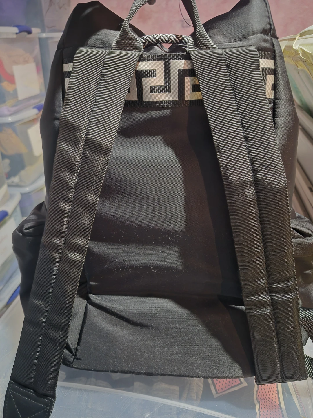 Versace Fragrances Black Drawstring Backpack - photo 3