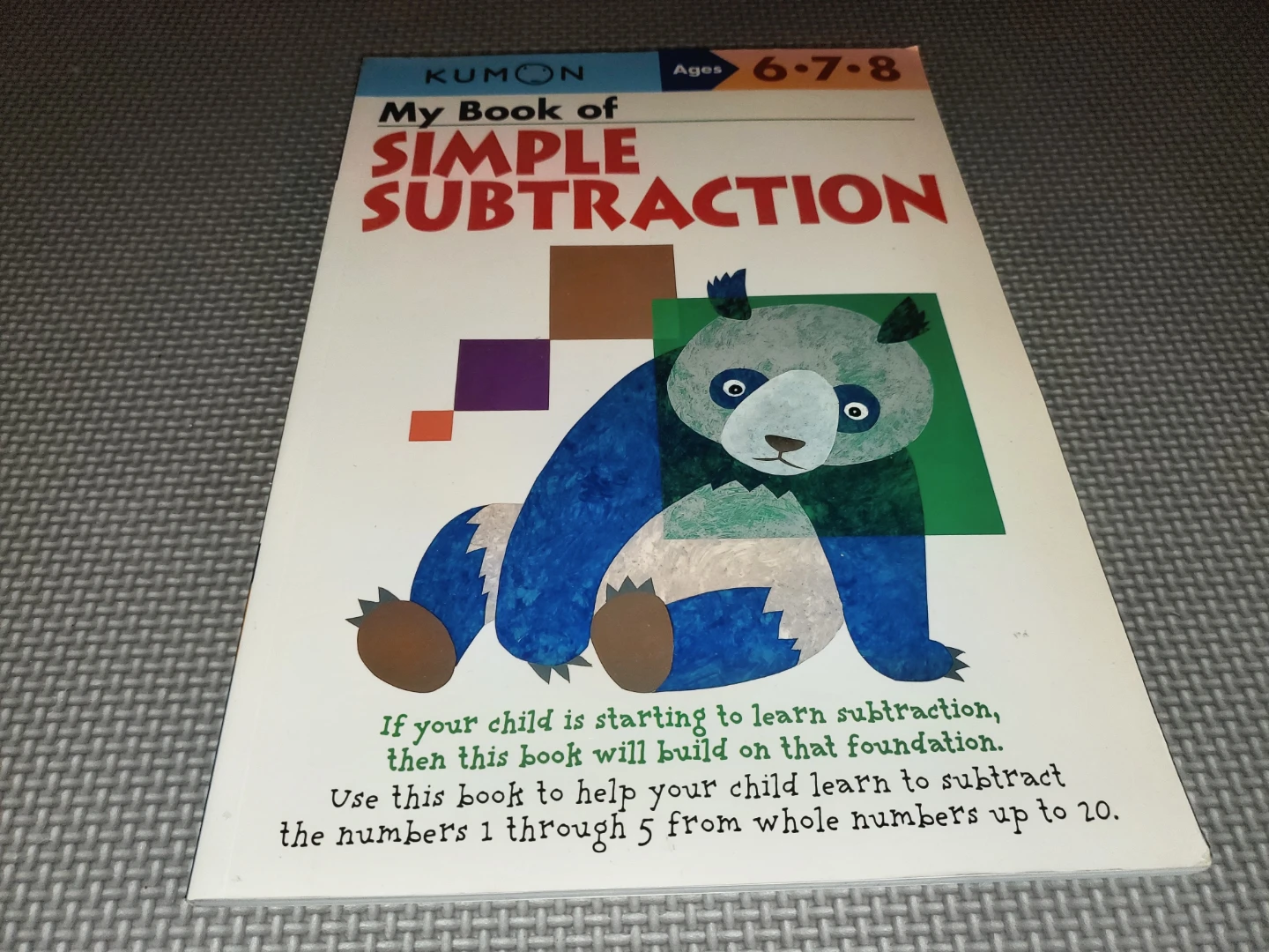 Kumon My Book of Simple Subtraction