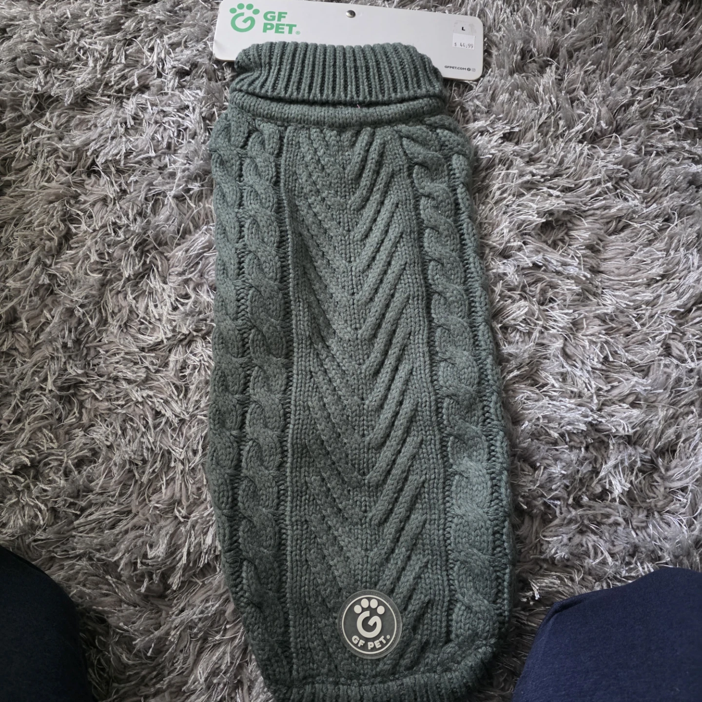 GF Pet Cable Knit Dog Sweater