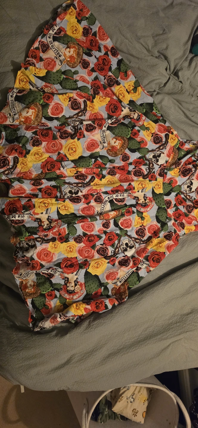 Hell Bunny Vixen Floral Skull Print Dress - photo 3
