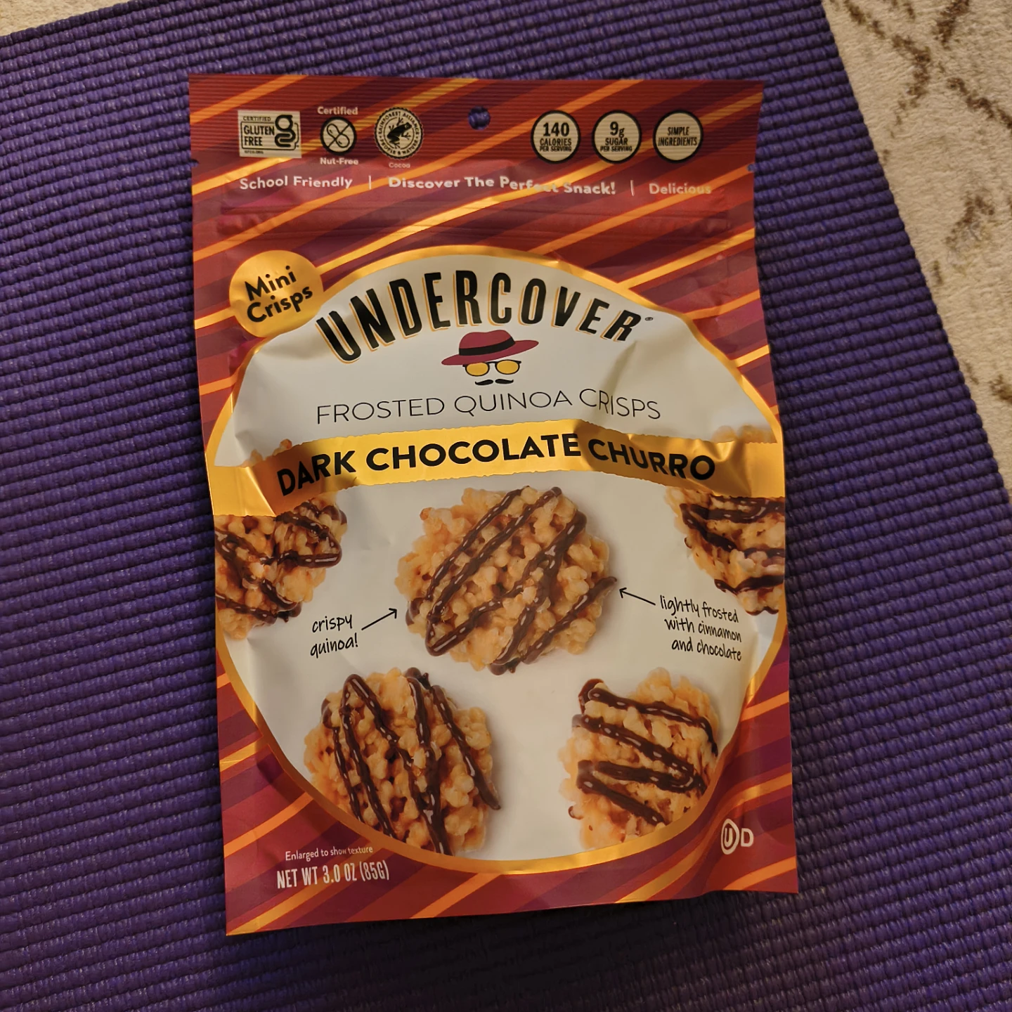 Undercover Dark Chocolate Churro Quinoa Crisps