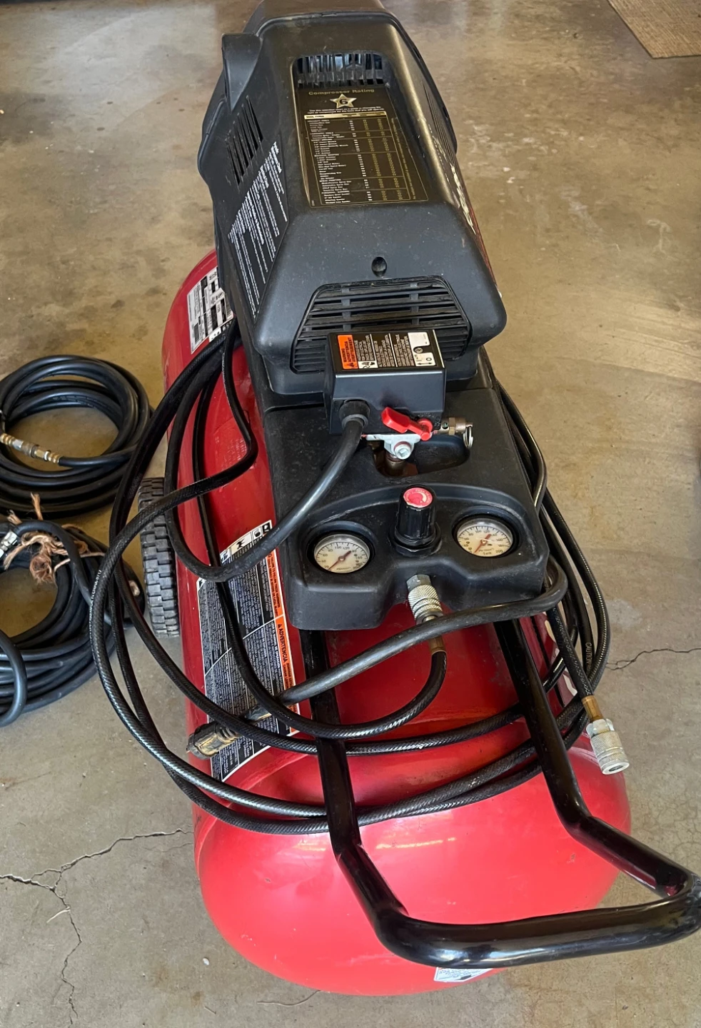 CRAFTSMAN MODEL 919.167342 HORIZONTAL AIR COMPRESSOR - photo 2