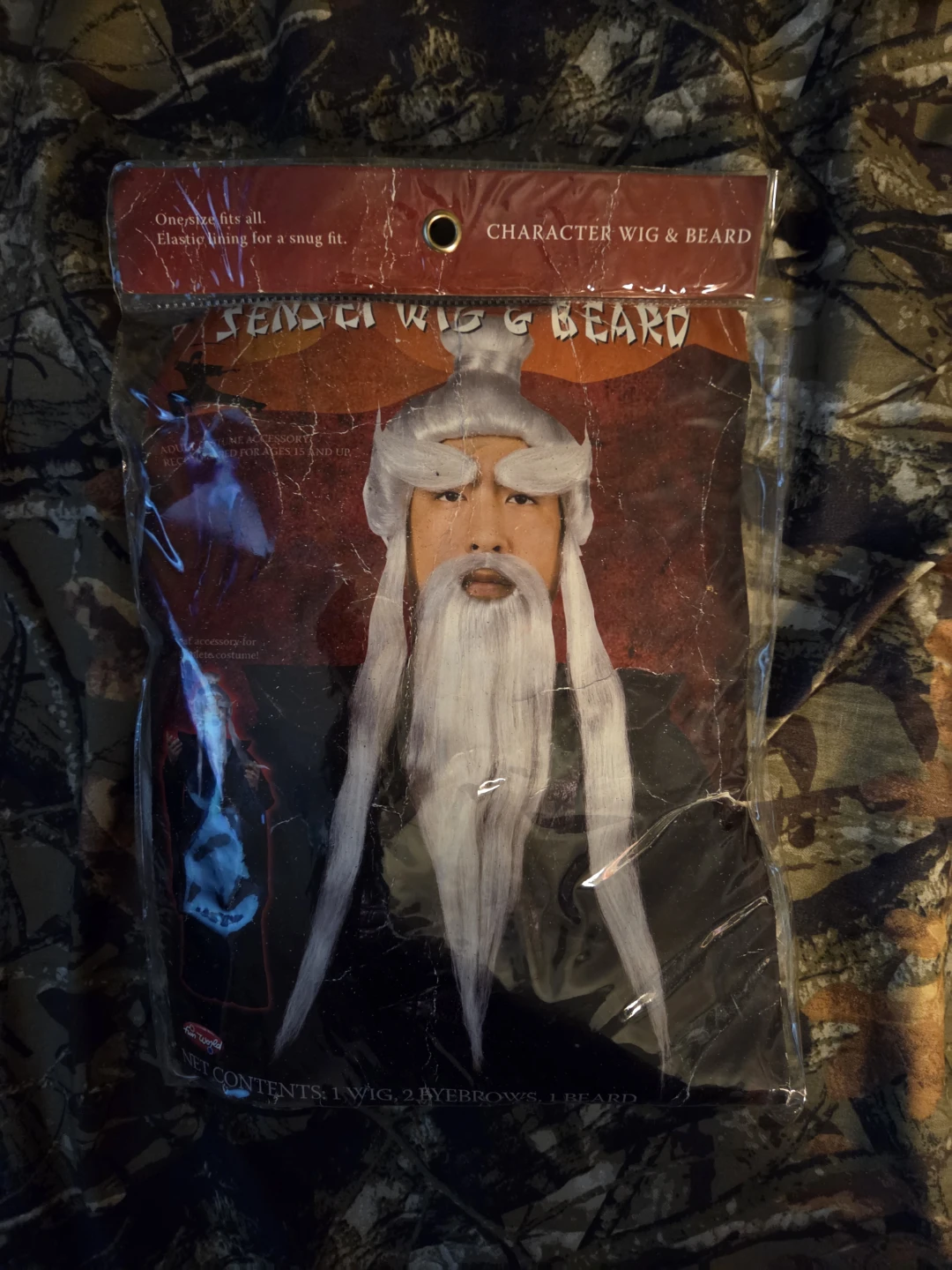 Fun World 'Sensei Wig & Beard Set', (1 wig, 2 eyebrows, 1 beard) - photo 5