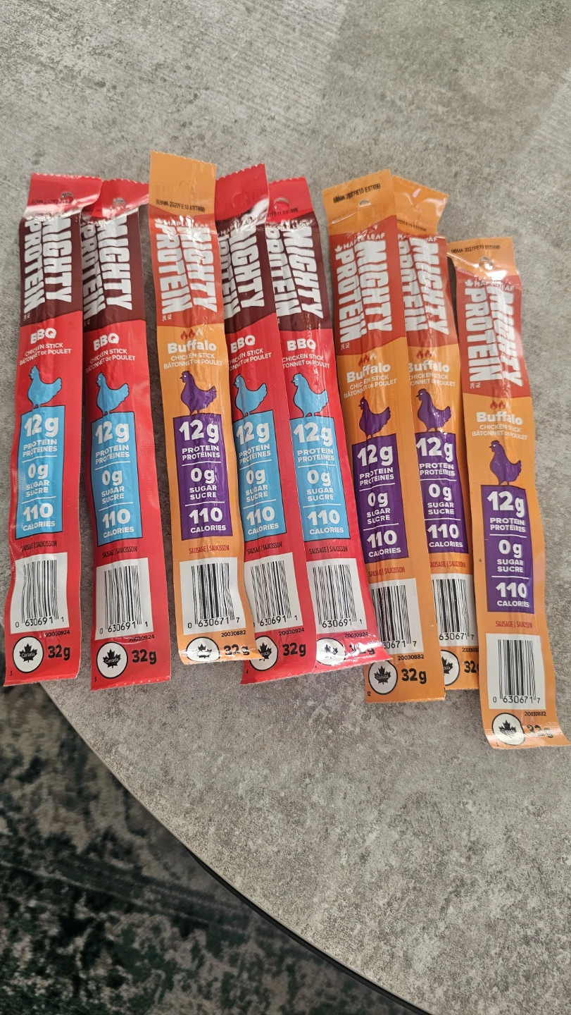 8 Maple Leaf Mighty Protein Chicken Sticks