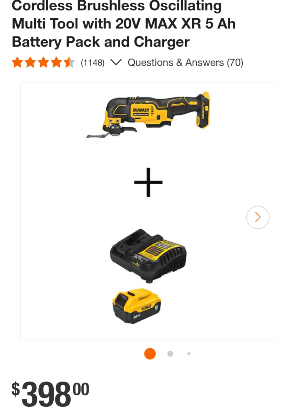 20V Max DeWalt XR 3-Speed Multi-tool Combo Kit - photo 2