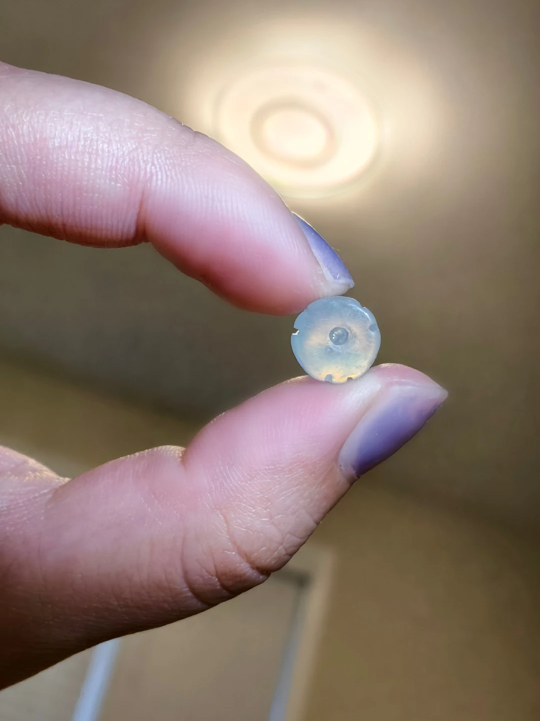 Natural aquamarine cylindrical bead💎 - photo 3