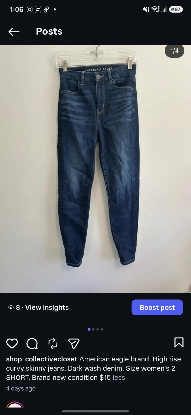 Assorted American Eagle and Old Navy Skinny Jeans - photo 4