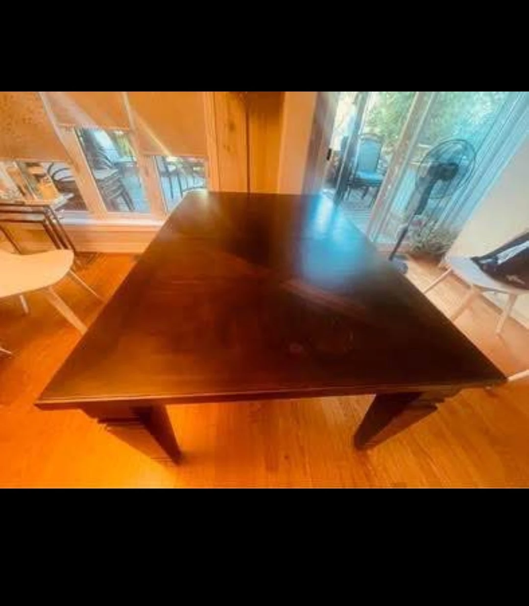 Dark Wood Dining Table