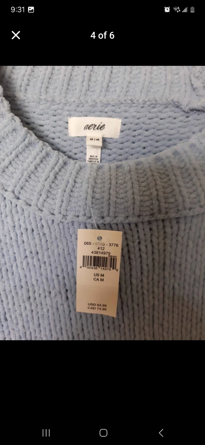 Aerie Blue Knit Sweater - photo 3