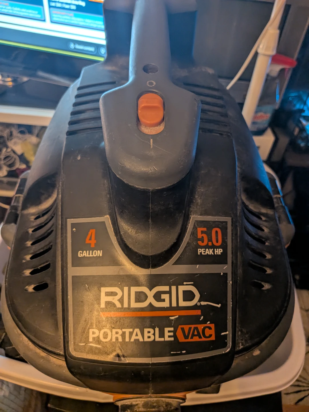 RIDGID 4-Gal 5.0 HP Portable Shop Vac
