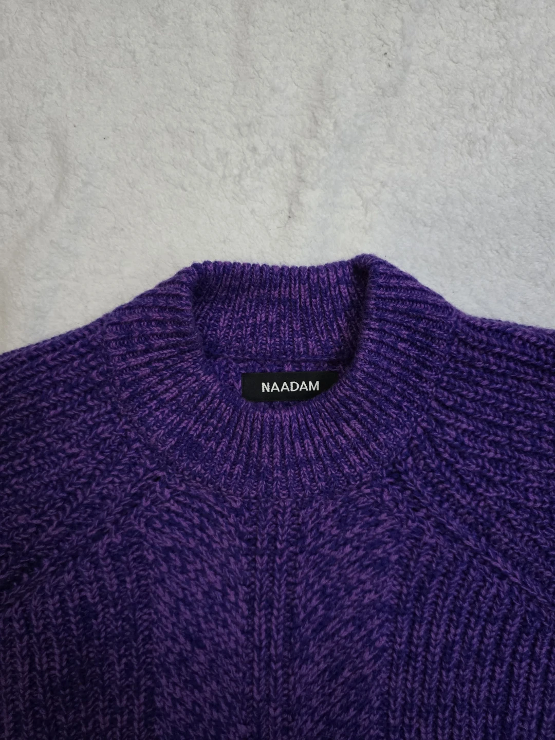 NAADAM Purple Wool Blend Sweater - photo 3