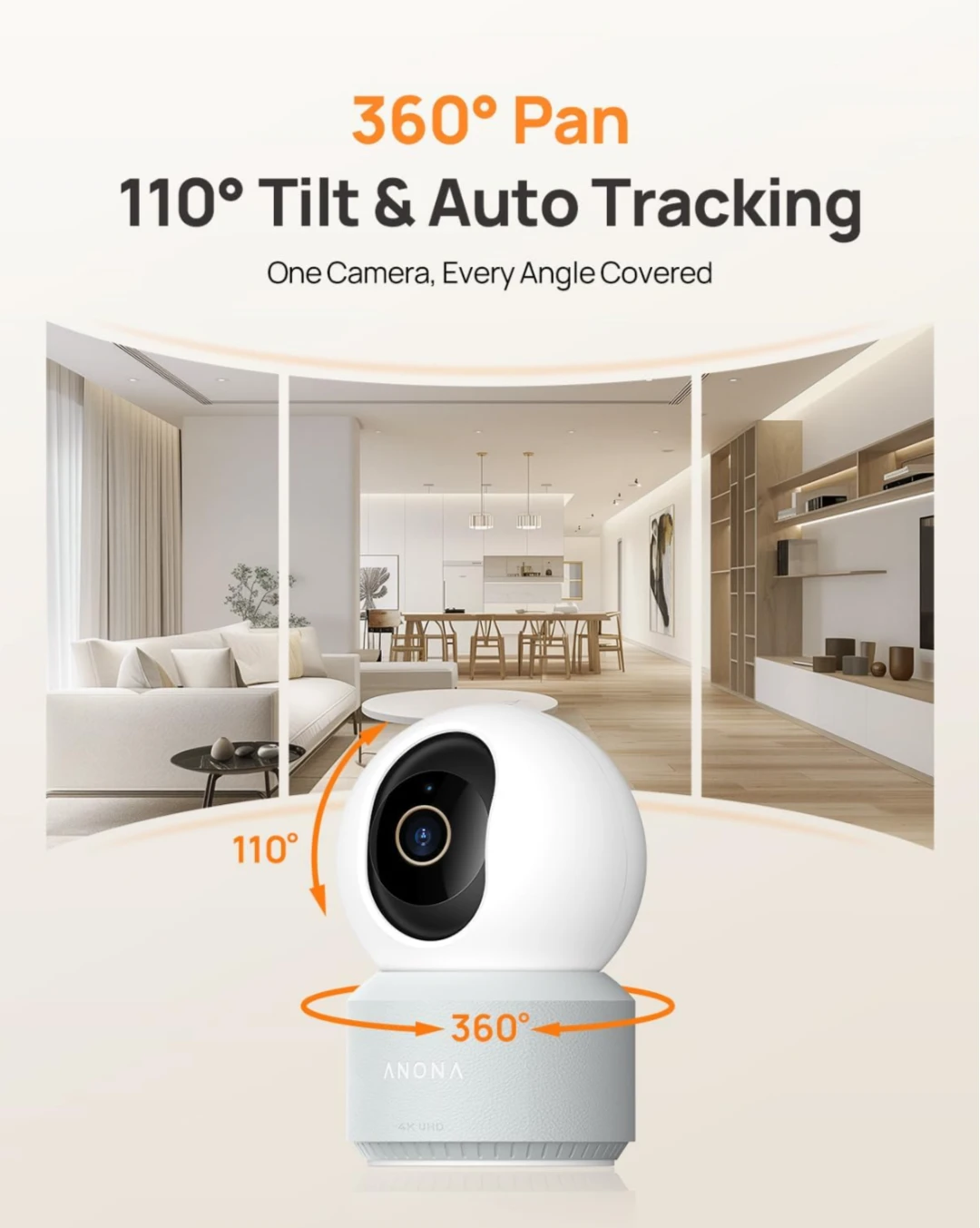 Anona Pano 4K Smart Indoor Security Camera - photo 3