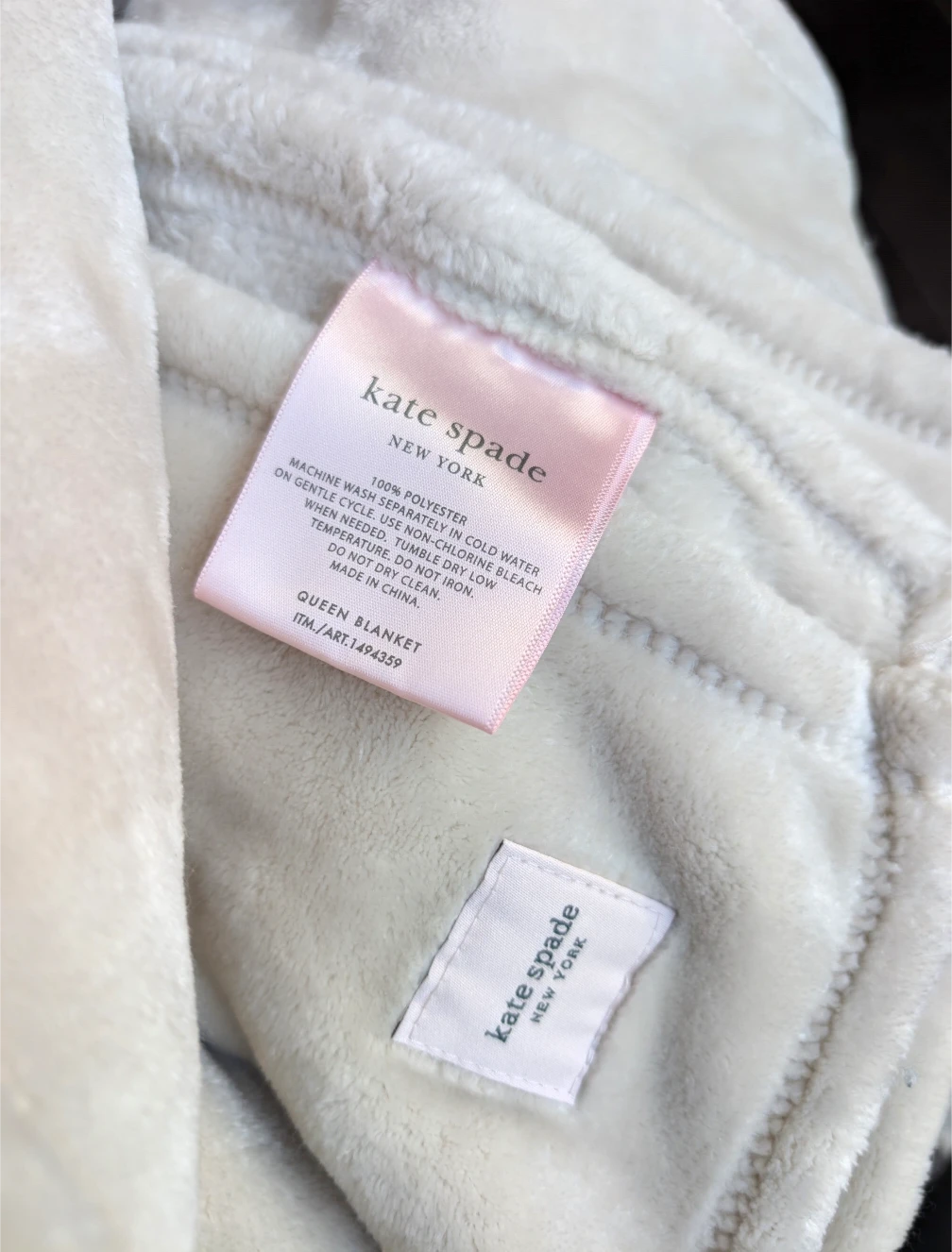 Kate Spade sherpa throw blanket - photo 4