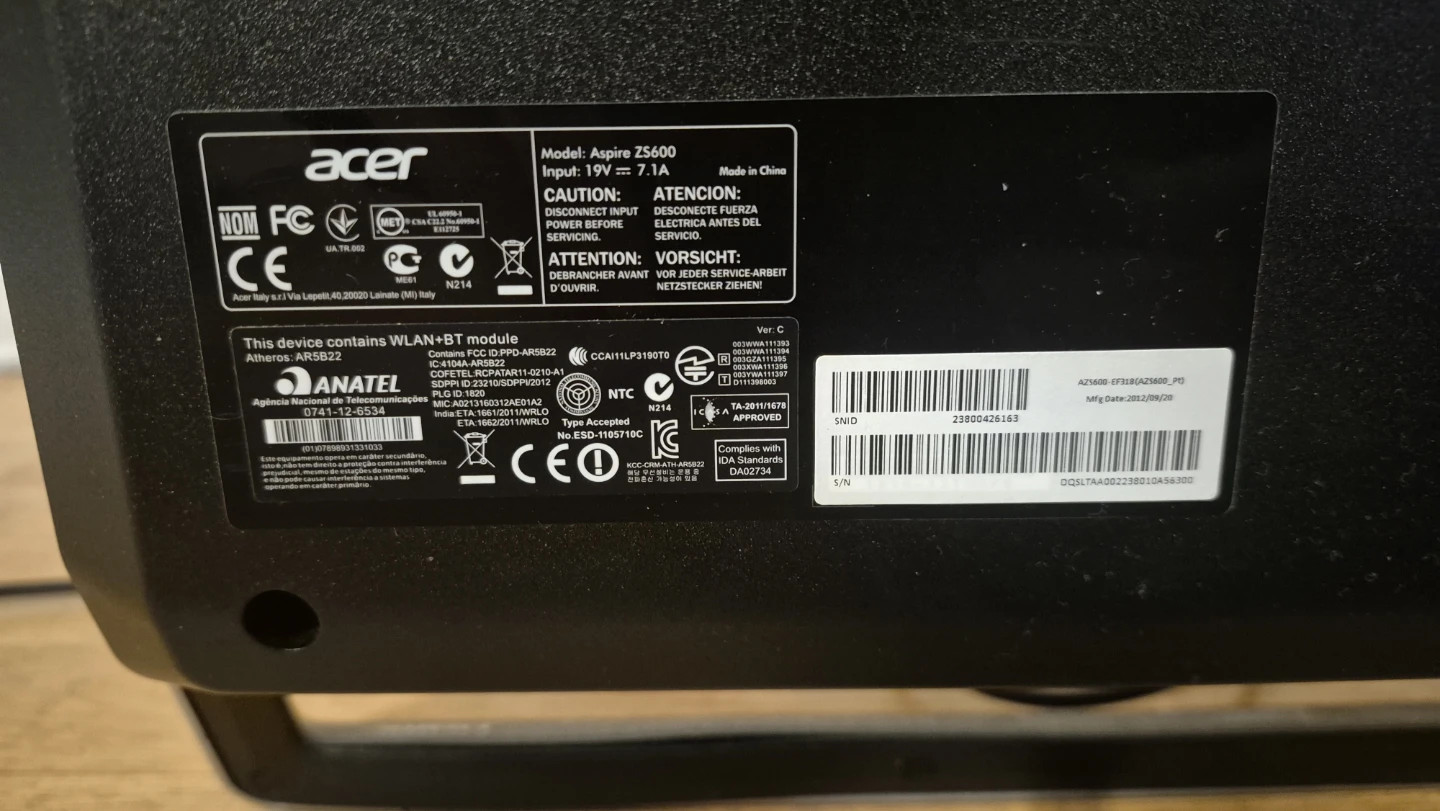 Acer Aspire Z5600 All-in-One Computer – $50 - photo 5
