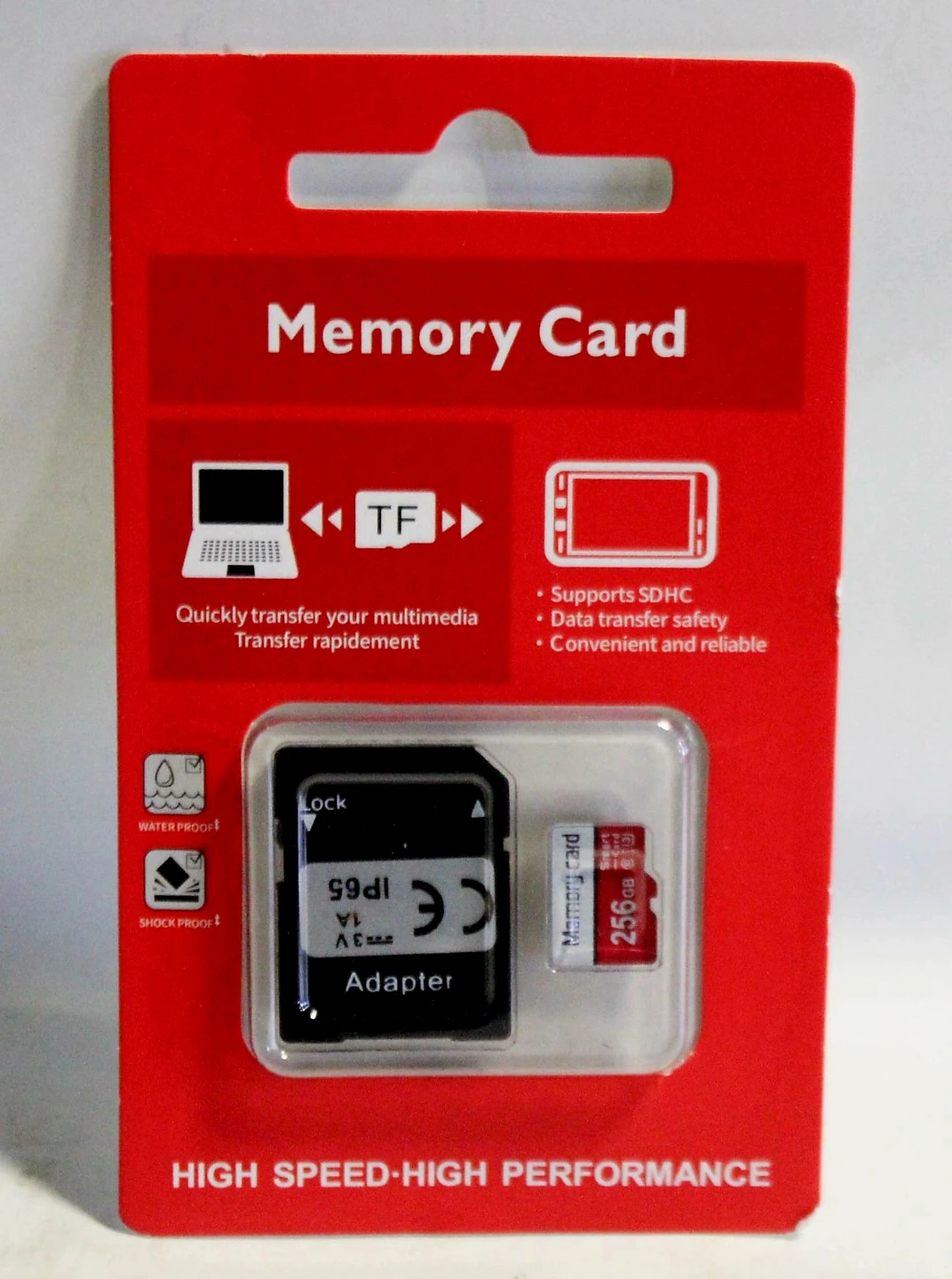 256GB  Memory Card with Adapter