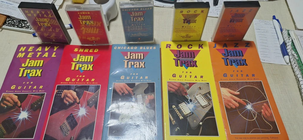 Jam Trax for Guitar Cassette and Book Set - 5 Volumes