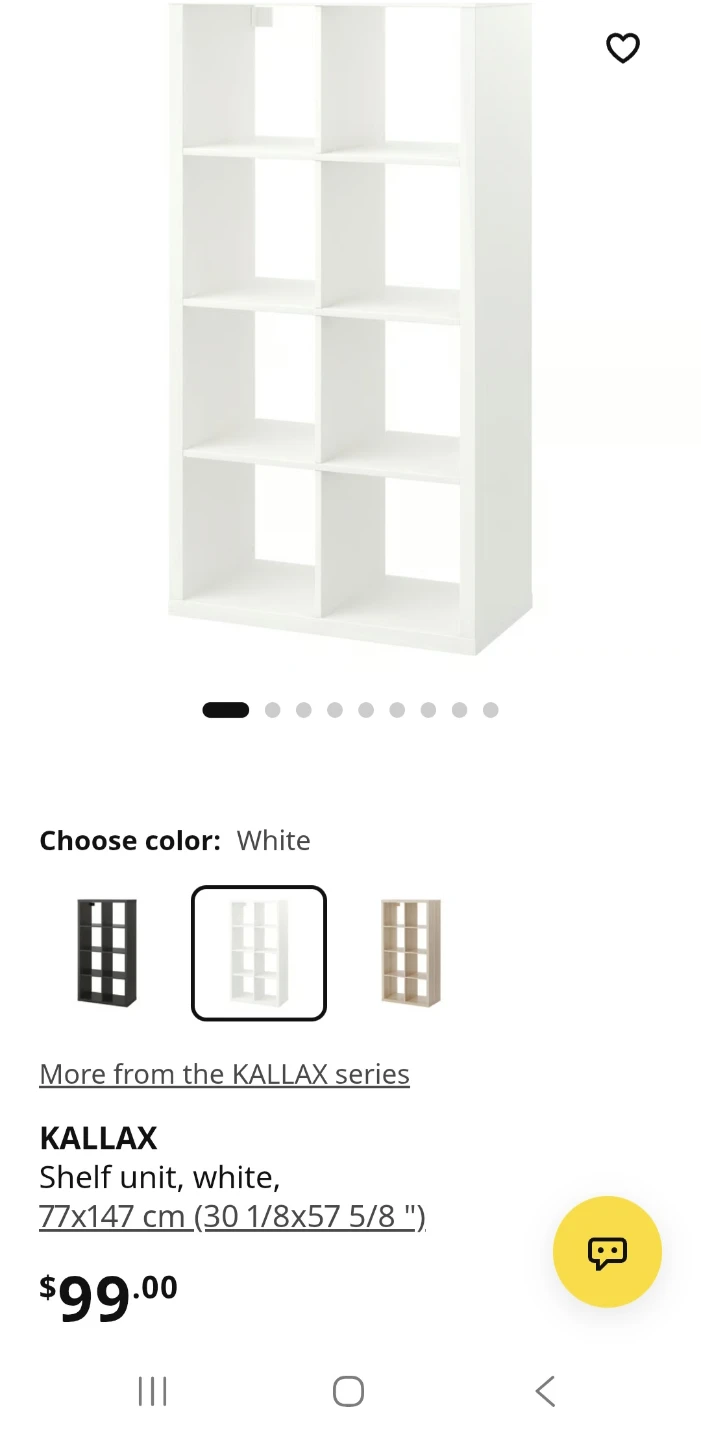 IKEA KALLAX Shelf Unit White BNIB