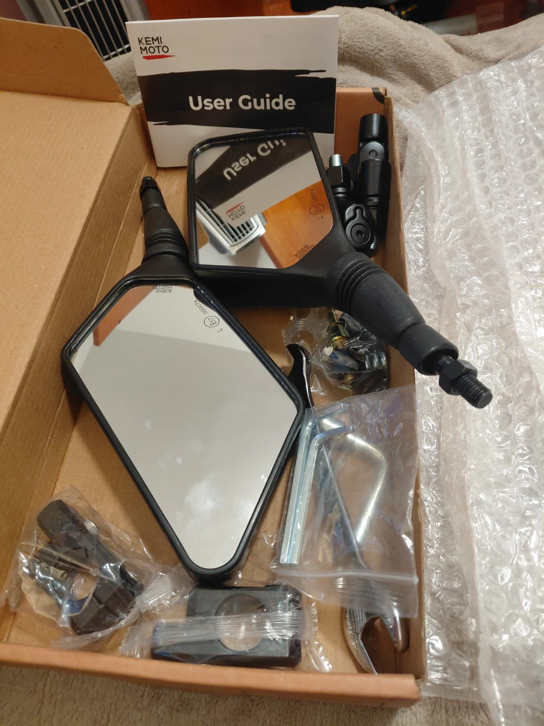 Kemimoto Motorcycle Mirror Set