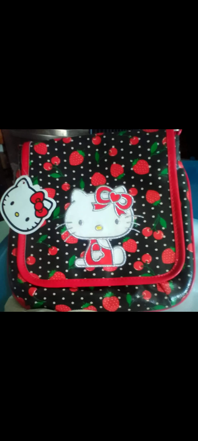 Hello Kitty Strawberry Pattern Messenger Bag