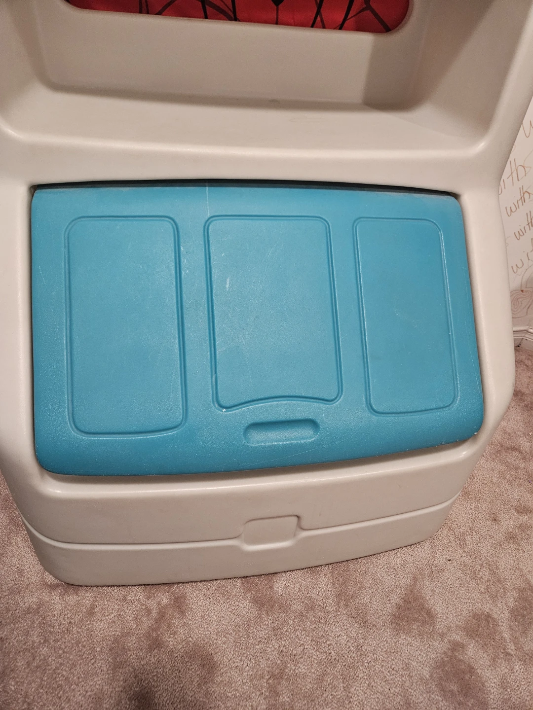 Plastic Toy Storage Bin with Shelf - photo 2