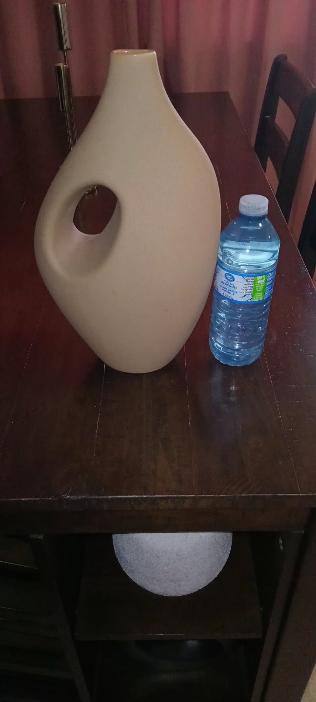 Modern beige ceramic decorative vase - photo 3
