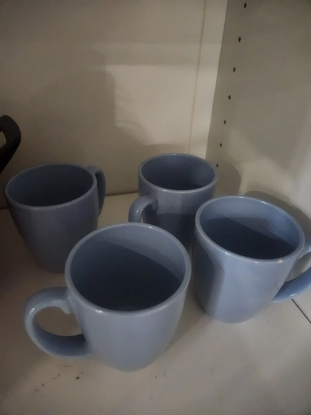 Set of 4 Light Blue Ceramic Mugs - photo 4