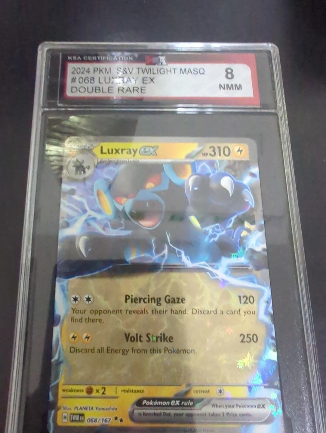 KSA Graded 2024 Pokemon Luxray ex 068/167 - photo 2